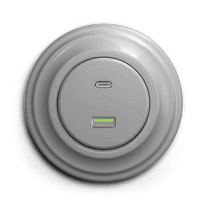 Reblig - Cadre rétro simple gris
