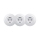 Reblig - Drievoudig retro-wandcontactdoos met frame SCHUKO 230V sneeuwwit