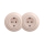 Reblig - Dubbele retro wandcontactdoos met frame SCHUKO 230 V oudroze