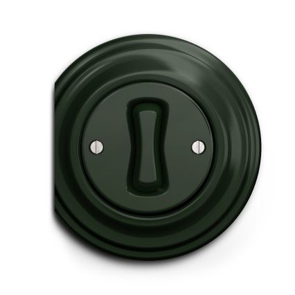 Reblig - Interrupteur croisé rétro sans cadre n° 7 vert