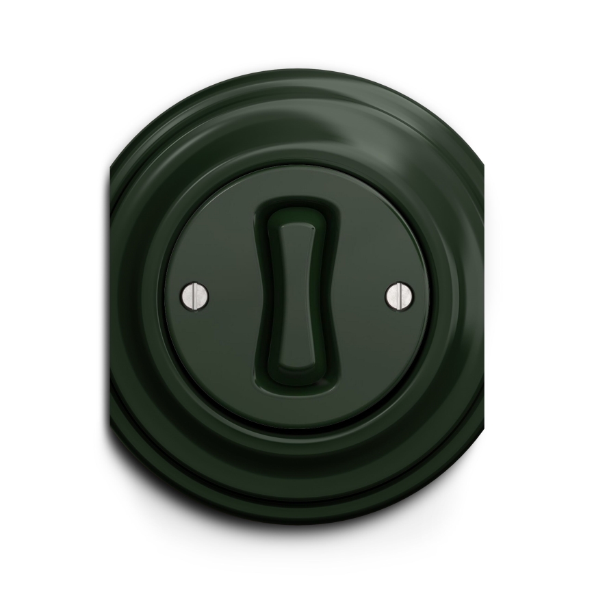 Reblig - Interrupteur croisé rétro sans cadre n° 7 vert