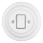 Reblig - Interrupteur rétro simple en porcelaine avec cadre n° 7 blanc
