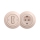 Reblig - Interrupteur unipolaire rétro n° 1 et prise SCHUKO 230 V avec cadre rose poudré
