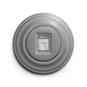 Reblig - Prise de données rétro encadrée, grise