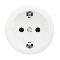 Reblig - Prise murale rétro sans cadre SCHUKO 230V/16A, blanc neige