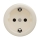 Reblig - Prise murale rétro SCHUKO 230 V / 16 A sans cadre, beige