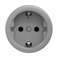Reblig - Prise rétro domestique sans cadre SCHUKO 230V/16A gris