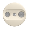 Reblig - Prise terminale rétro TV+R (passante) sans cadre, beige