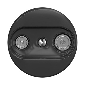 Reblig - Prise terminale rétro TV+R, sans cadre, anthracite