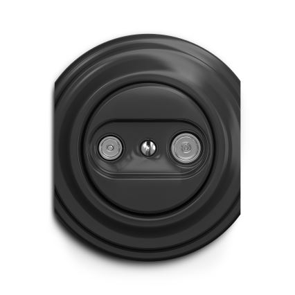 Reblig - Prise terminale rétro TV+R, sans cadre, anthracite