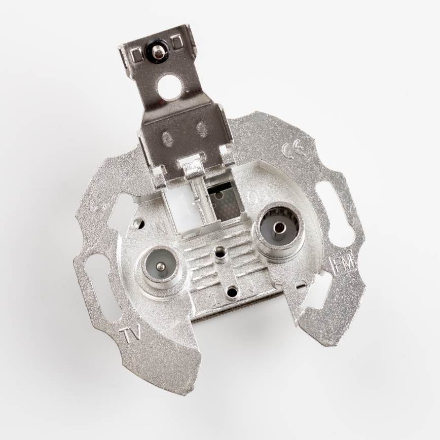 Reblig - Prise terminale rétro TV+Radio avec cadre vert