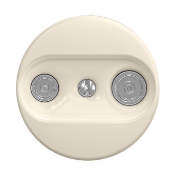 Reblig - Prise terminale TV+R rétro (sans cadre) beige