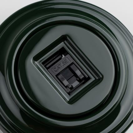 Reblig - Retro dataaansluiting met groene afdekraam