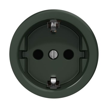 Reblig - Retro huishoudelijke wandcontactdoos zonder afdekraam SCHUKO 230V/16A groen