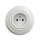 Reblig - Retro keramische wandcontactdoos met afdekraam, 230V, wit