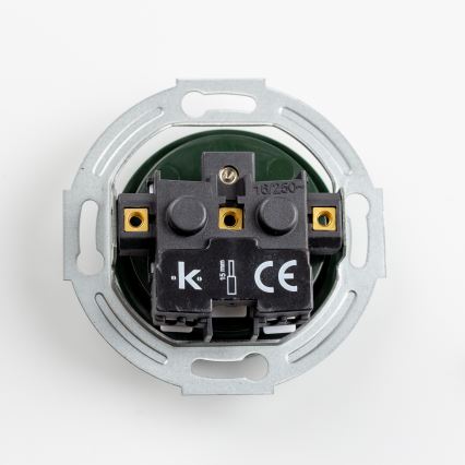 Reblig - Retro stopcontact zonder afdekraam 230V groen