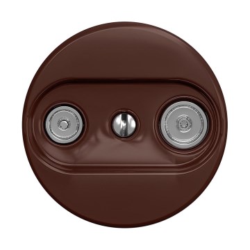 Reblig - Retro TV/Radio-einddoos zonder afdekraam, bruin