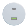 Reblig - Retro USB-stopcontact A+C zonder afdekraam blauw