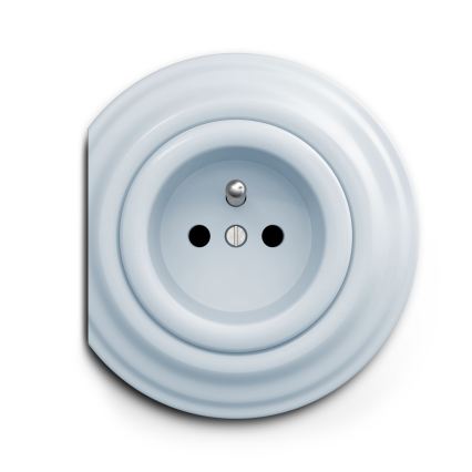 Reblig - Retro wandcontactdoos zonder afdekraam 230V blauw