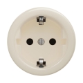 Reblig - Retro wandcontactdoos zonder afdekraam SCHUKO 230V/16A beige