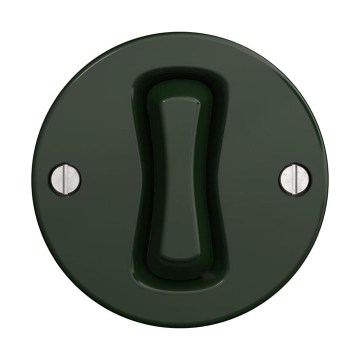 Reblig - Retroknop zonder rand, groen