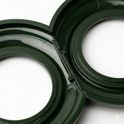 Reblig - Retrolijst, zijpaneel, groen