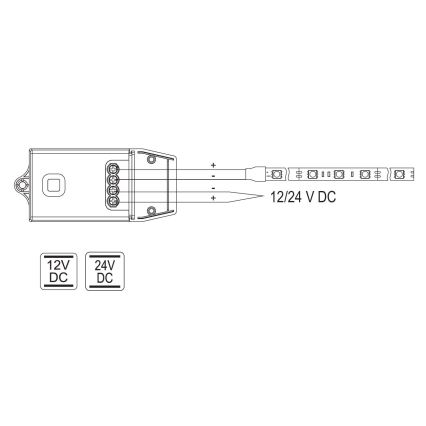 Récepteur pour interrupteurs cinétiques sans fil 12/24V