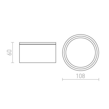 RED - Design Rendl - R10430 - Luminaire d'extérieur MERIDO 1xGX53/11W/230V IP54 anthracite