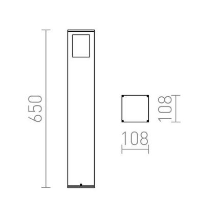 RED - Design Rendl - R10433 - Lamp voor Buiten PONDER 1xE27/18W/230V IP44 zwart