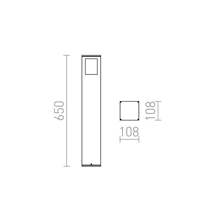 RED - Design Rendl - R10433 - Lamp voor Buiten PONDER 1xE27/18W/230V IP44 zwart