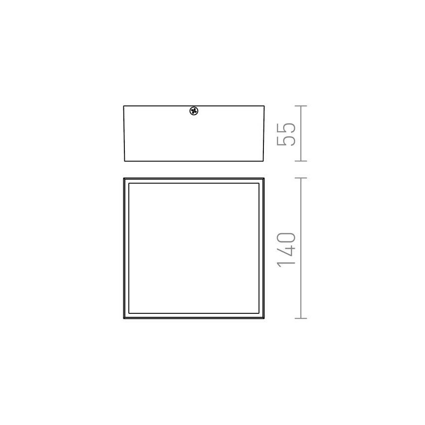 RED - Design Rendl- R11967 - Plafonnier d'extérieur BONO LED/4W/230V IP54