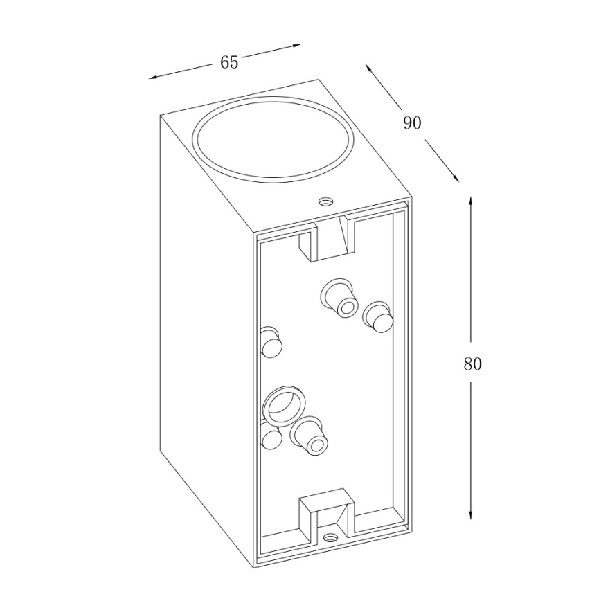 RED -Design Rendl-R12028- Applique murale d'extérieur KUBI 2xLED/3W/230V IP54