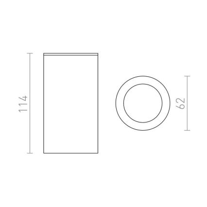 RED - Design Rendl - R12043 - Spot MOMA 1xGU10/35W/230V blanc