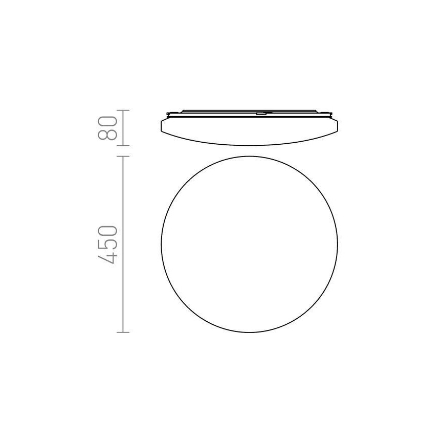 RED - Design Rendl - R12433 - LED Plafond Lamp SEMPRE LED/36W/230V rond