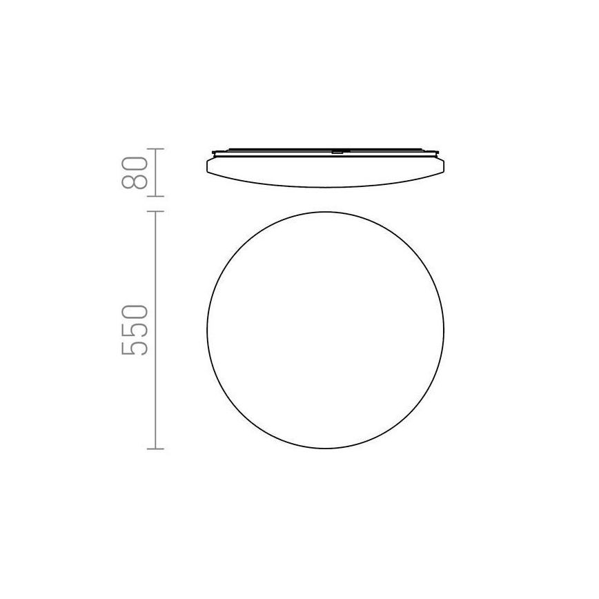 RED - Design Rendl - R12434 - LED Plafond Lamp SEMPRE LED/56W/230V rond