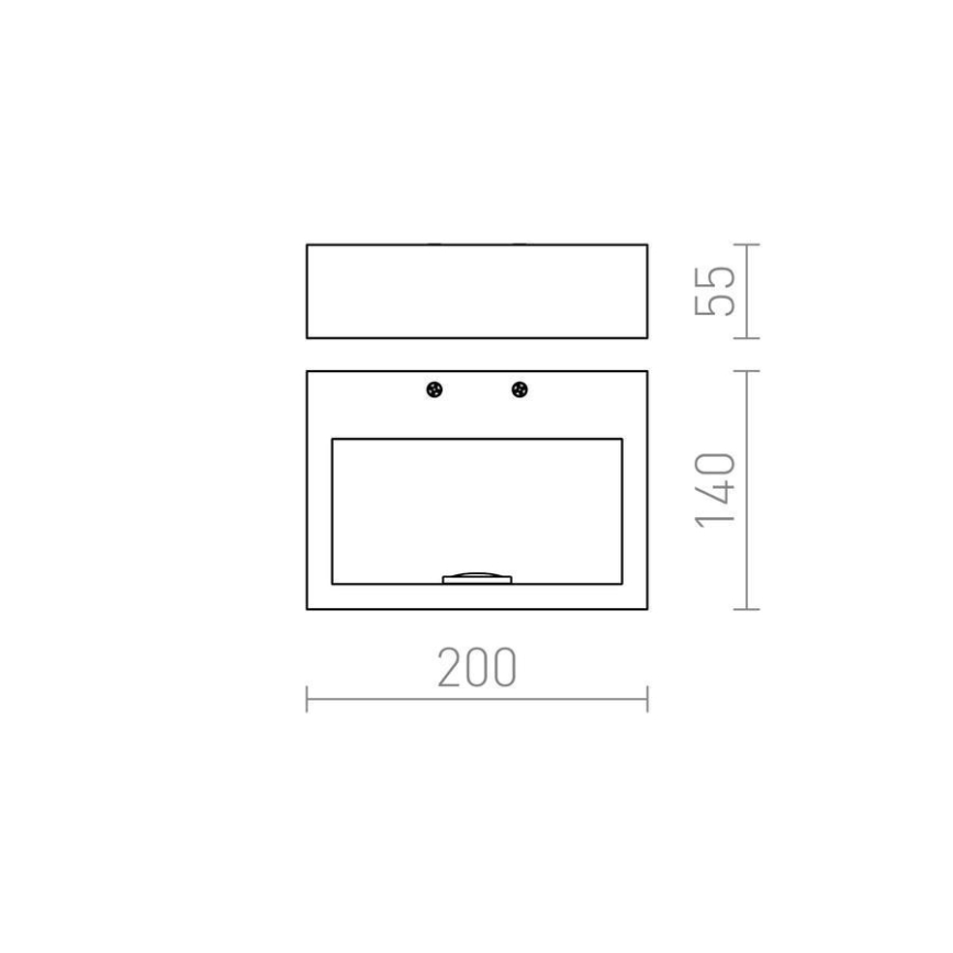 RED - Design Rendl - R12595 - LED Wand Lamp NEMAN LED/10W/230V
