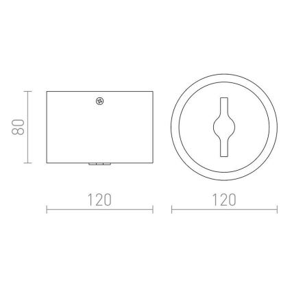 RED-Design Rendl-R12633- Spot à intensité variable KELLY LED/15W/230V blanc