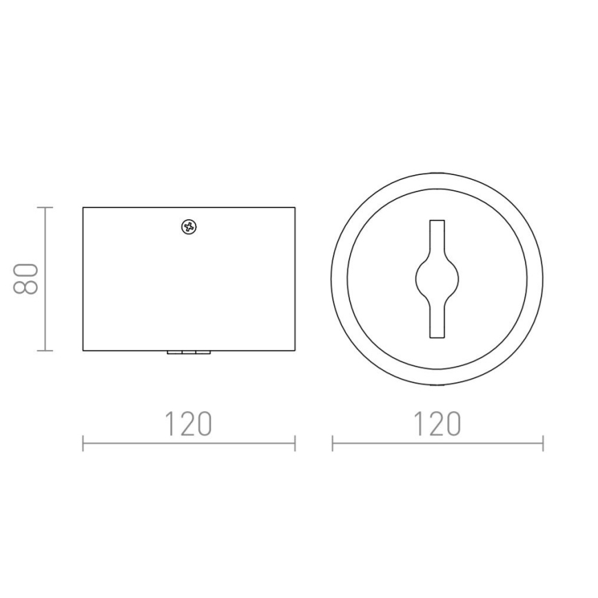 RED - Design Rendl-R12634 - Dimbare LED Spot KELLY 15W/230V zwart