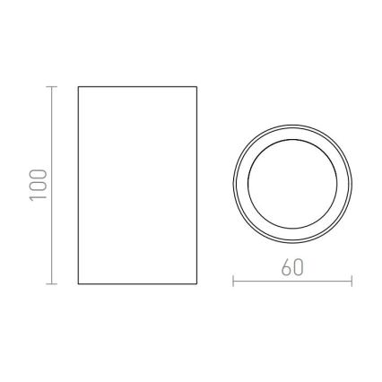 RED - Design Rendl - R12667 - Spot GAYA 1xGU10/35W/230V blanc