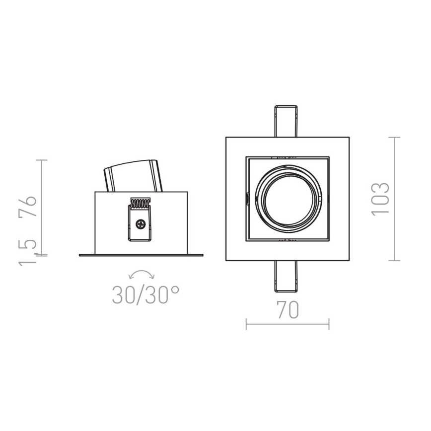 RED - Design Rendl - R12856 - LED Hang plafondverlichting BONDY LED/7W/230V