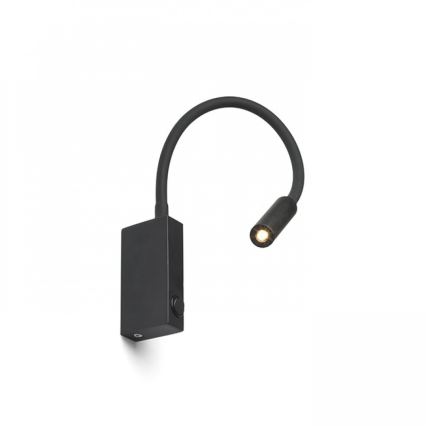 RED - Design Rendl - R12945 - LED Flexibele lamp EKE LED/3W/230V zwart