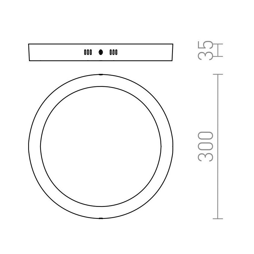 RED - Design Rendl - R12973 - LED Plafond Lamp SOCORRO LED/24W/230V