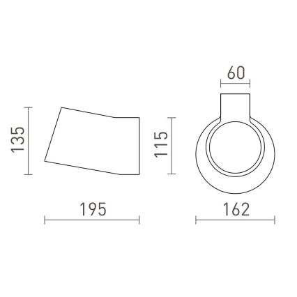 RED - Design Rendl - R13520 - Applique murale BENITA 1xE14/25W/230V