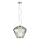 Redo 01-1139 - Hanglamp aan kabel FUSION 1xE27/42W/230V Ø 30 cm glanzend chroom/gerookt glas