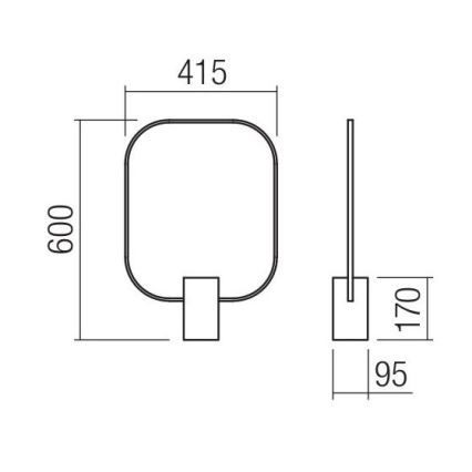 Redo 01-1227 - LED dimbare bureaulamp DOM LED/21W/230V zwart