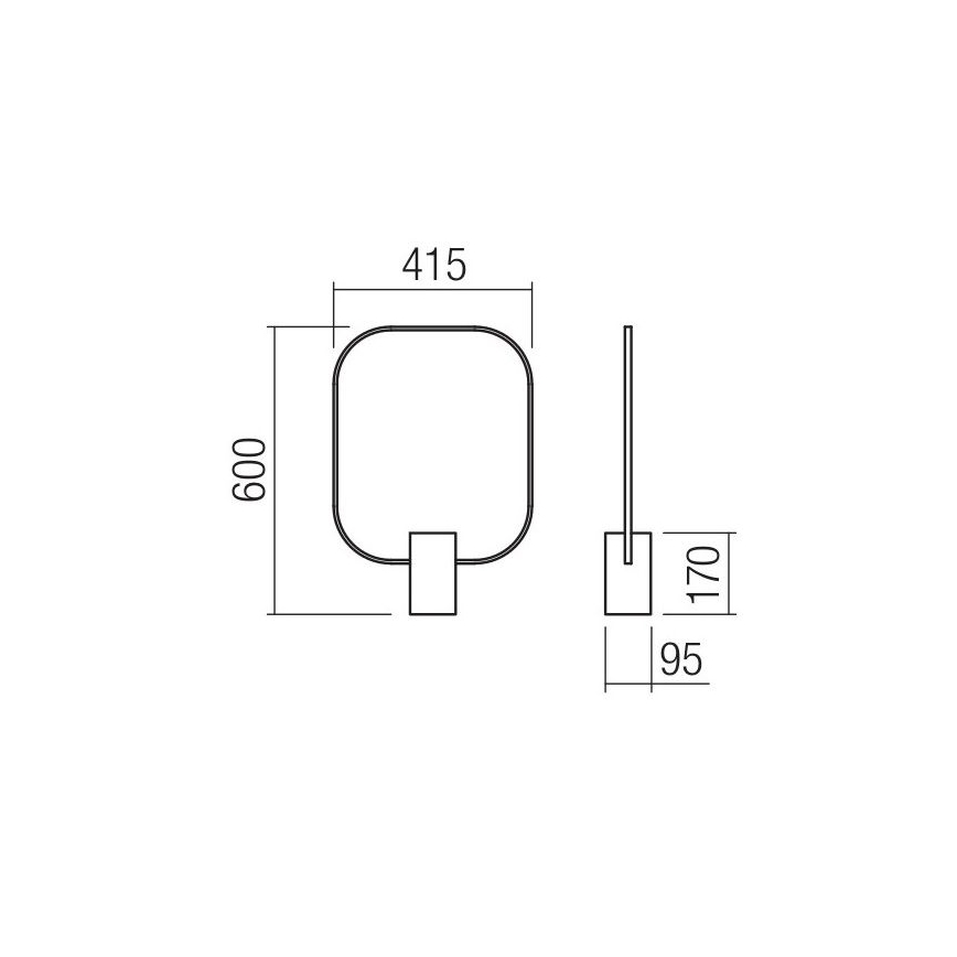 Redo 01-1227 - LED dimbare bureaulamp DOM LED/21W/230V zwart