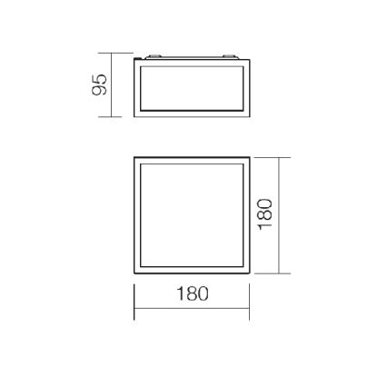 Redo 01-1236 - Plafonnier LED pour salle de bains EGO LED/12W/230V IP44 chrome brillant