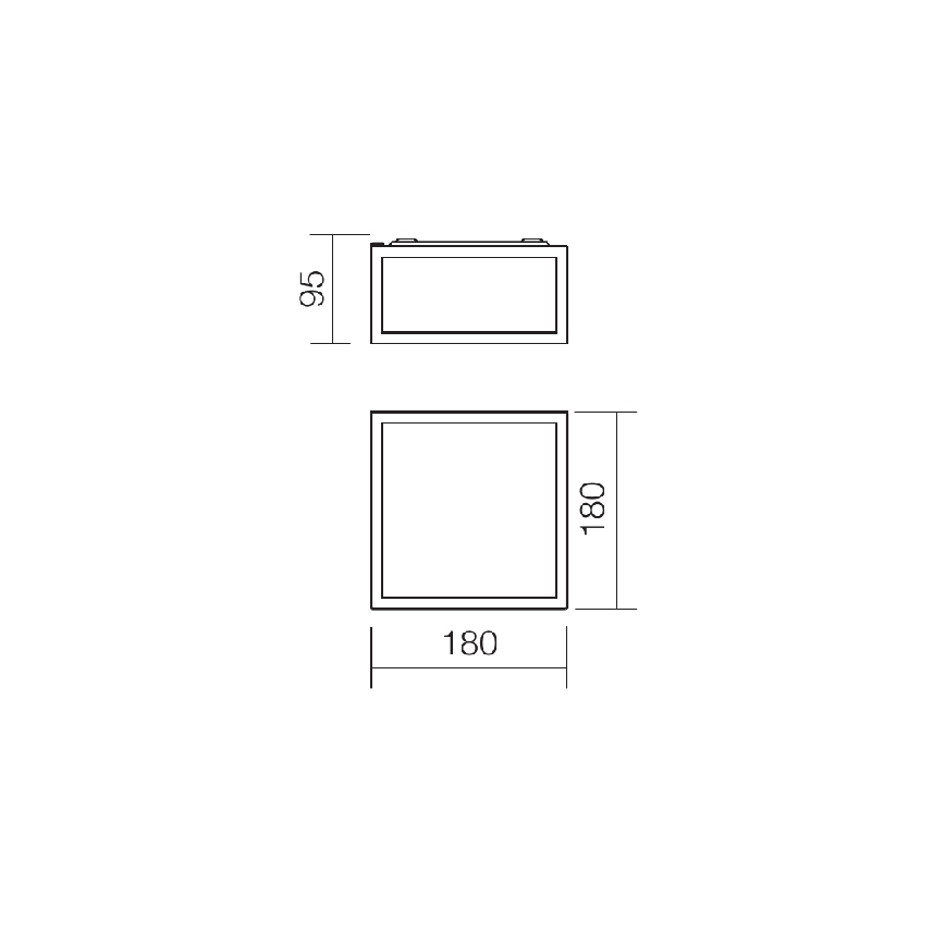 Redo 01-1236 - Plafonnier LED pour salle de bains EGO LED/12W/230V IP44 chrome brillant