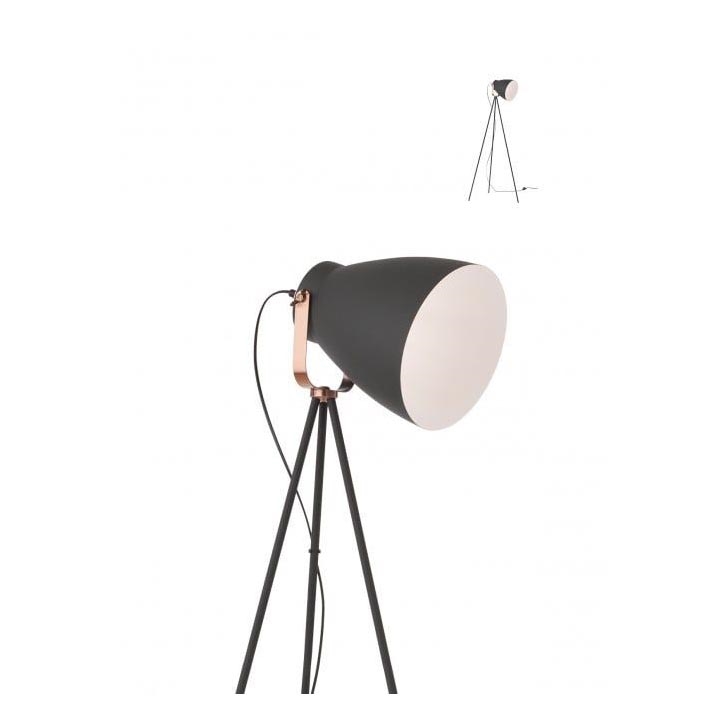 Redo 01-1276 - Lampadaire ARNE 1xE27/42W/230V noir