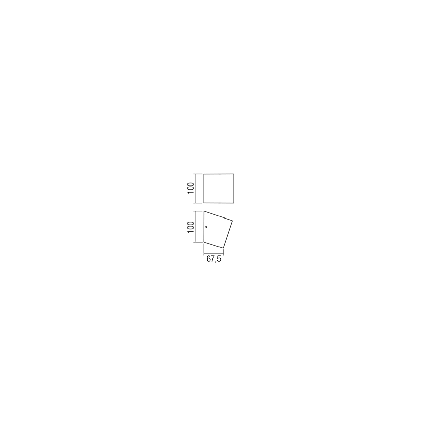 Redo 01-1318 - LED wand verlichting TOBIKO LED/6W/230V CRI 90 zwart